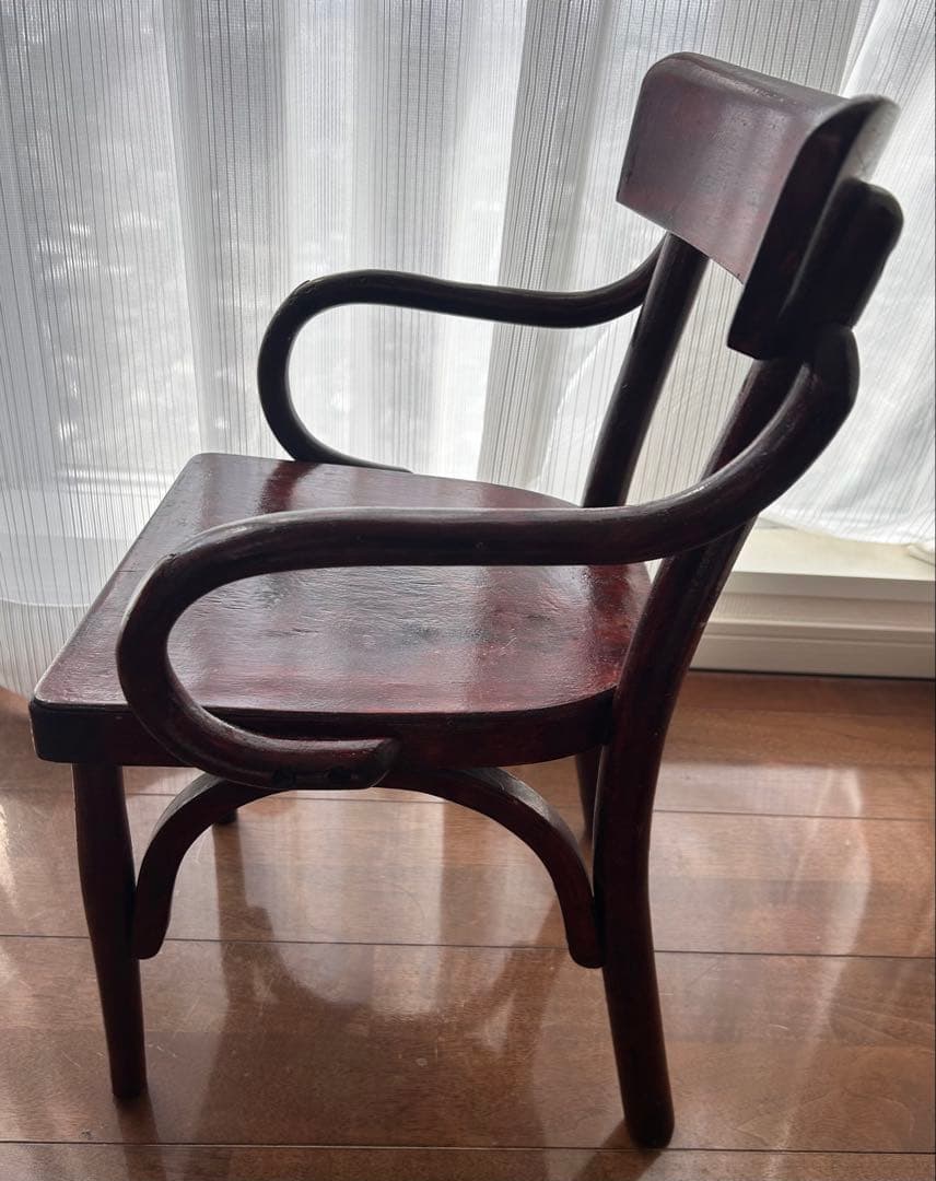 ぽ*ー様 木製アンティークデスクと椅子のセット