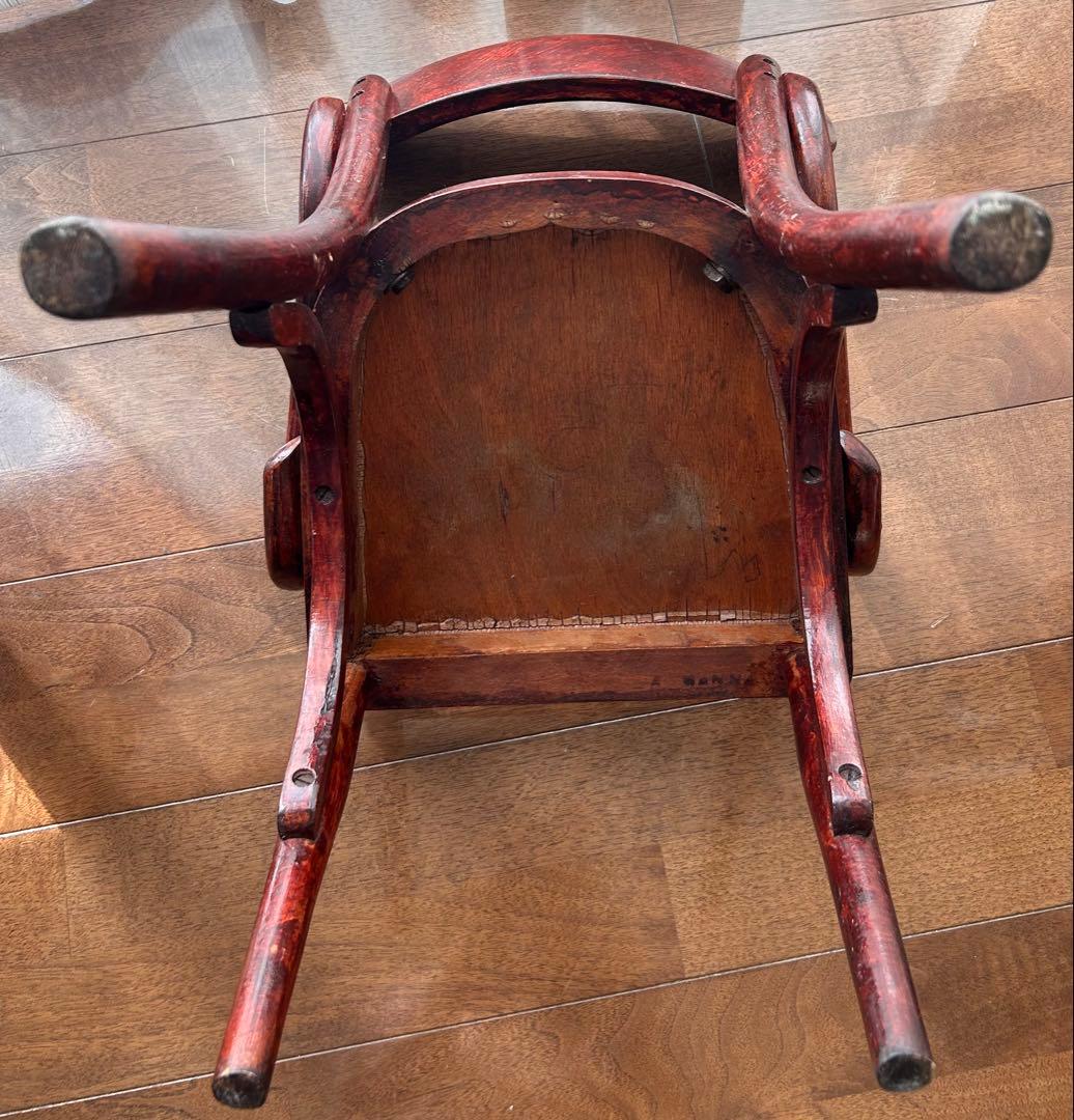 ぽ*ー様 木製アンティークデスクと椅子のセット