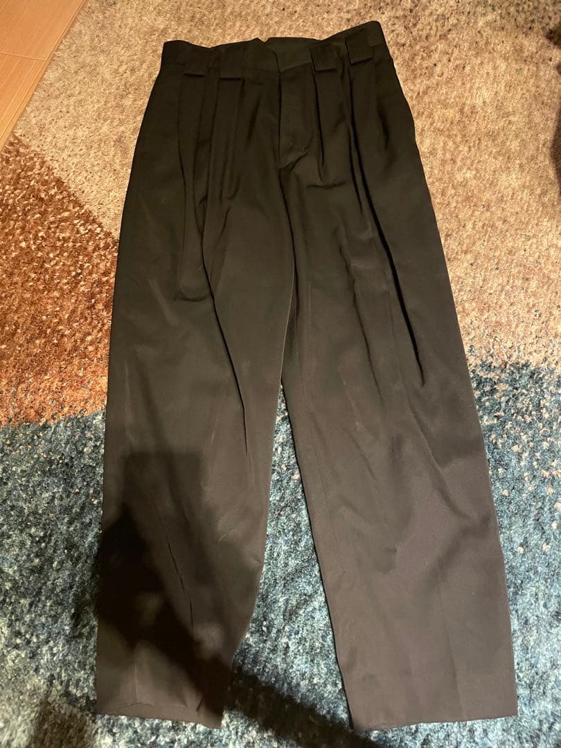 パンツ stein DOUBLE WIDE TROUSERS / (BLACK)