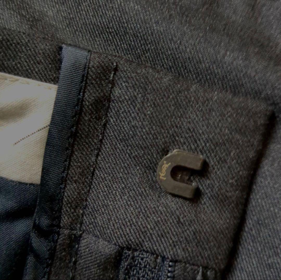 イヴサンローラン　リヴゴーシュ　ウールパンツスラックス　ほぼ未使用　極美品