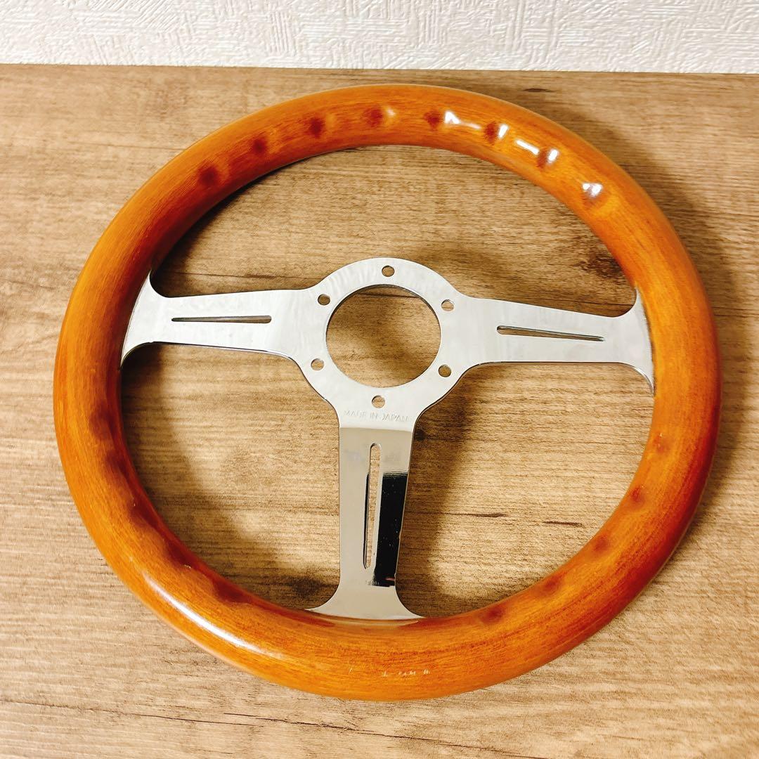 希少　当時物　ウッドハンドル　ウッドステアリング　33cm 旧車　USDM