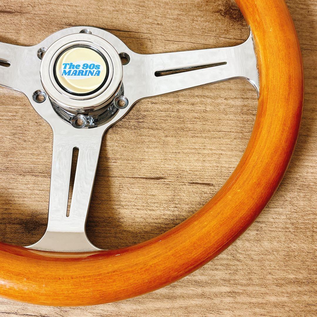 希少　当時物　ウッドハンドル　ウッドステアリング　33cm 旧車　USDM