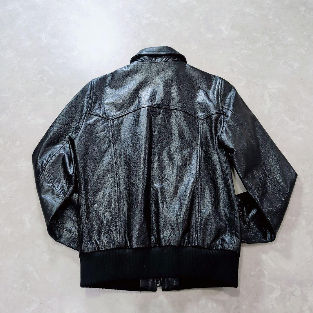 【極美品】ZARA　本革　レザージャケット　ミリタリー　A2 A-2 L相当　黒