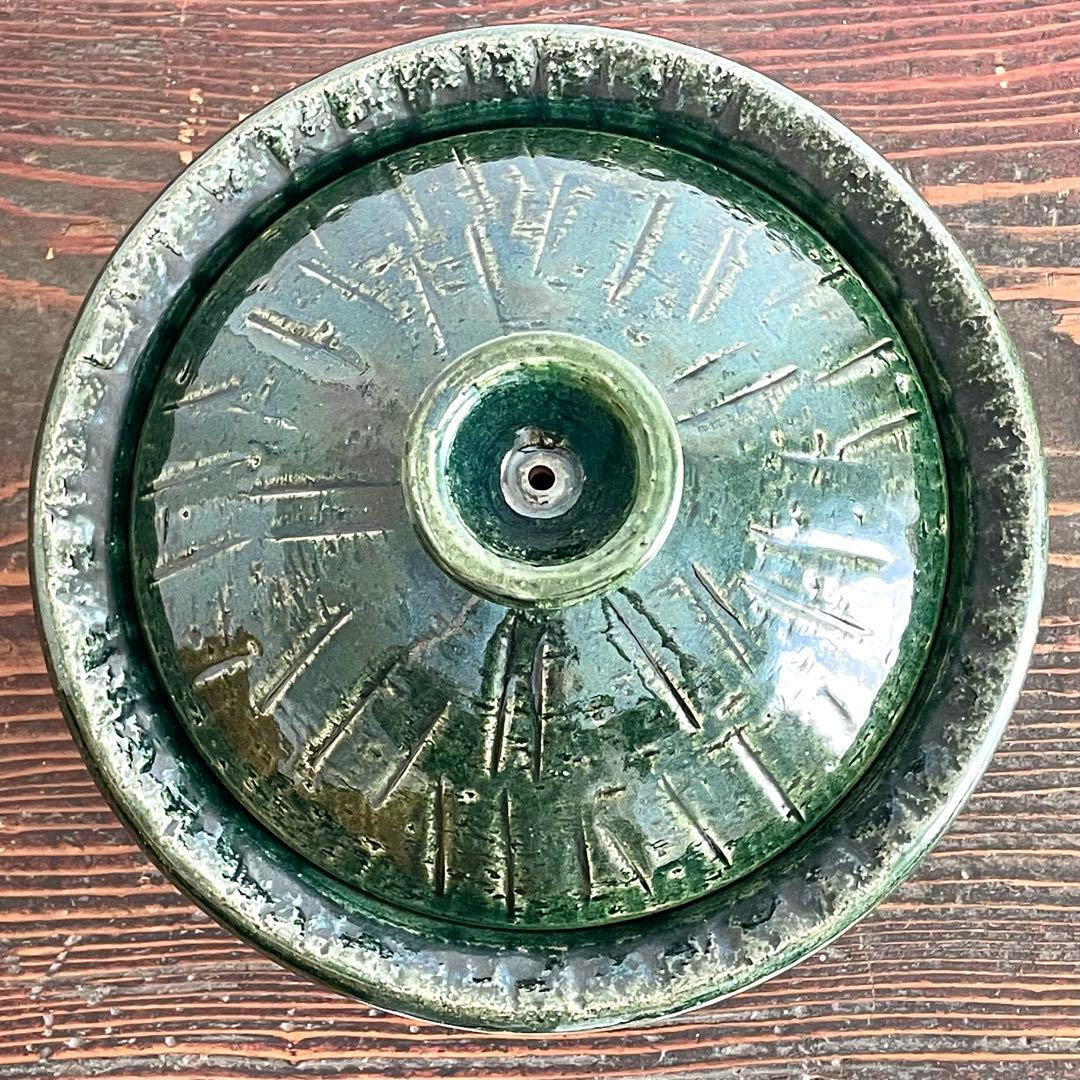 【専用出品】一志郎窯 香味鍋 織部 25cm 松田美智子 自在道具 湖東焼