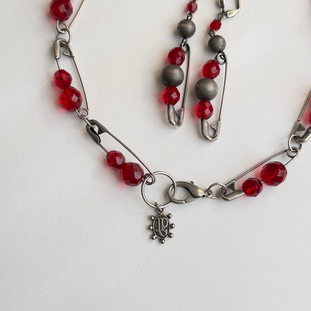 Jean Paul GAULTIER 安全ピン ネックレス ピアス セット