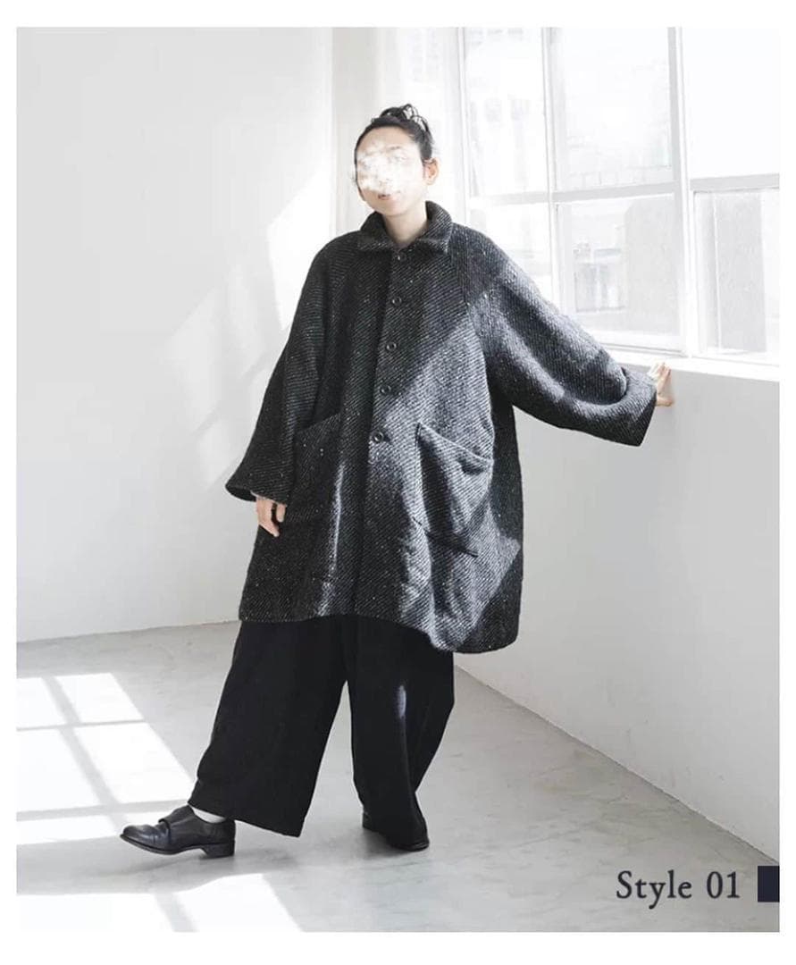 美品 ichi Antipuites アンティークス スノーネップオーバーコート