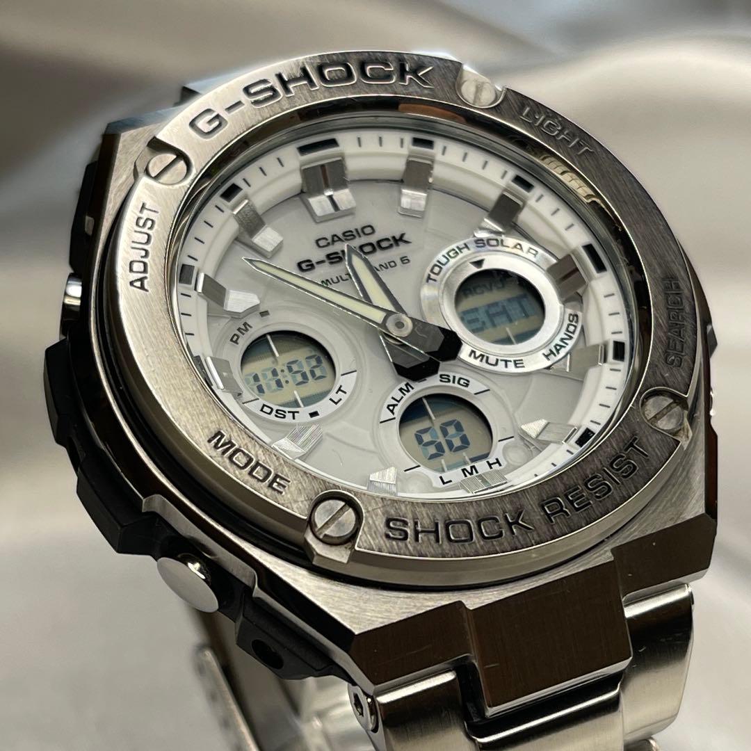 CASIO G-SHOCK GST-W110D 電波ソーラー 稼動品