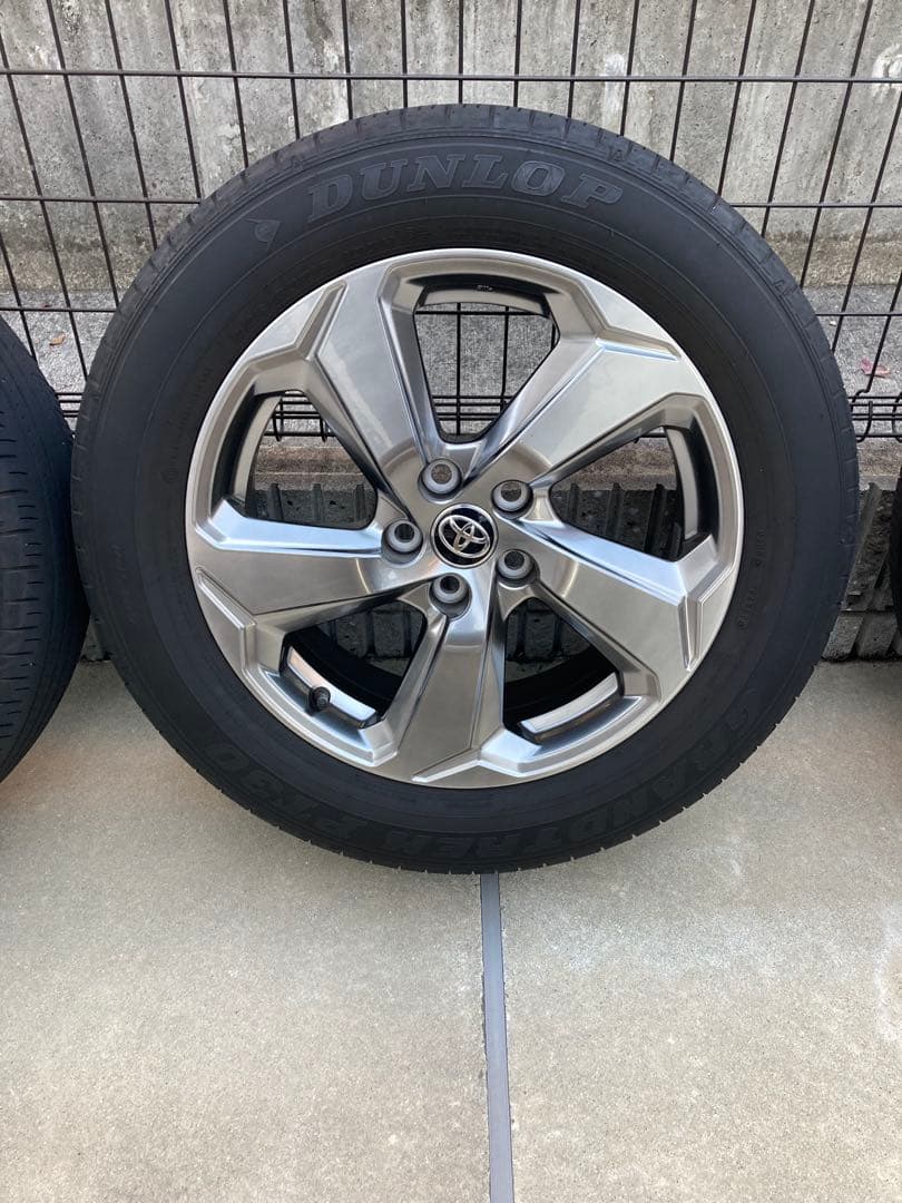 トヨタ RAV4 純正18インチ ホイールセット ダンロップタイヤ