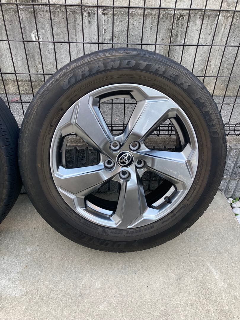 トヨタ RAV4 純正18インチ ホイールセット ダンロップタイヤ
