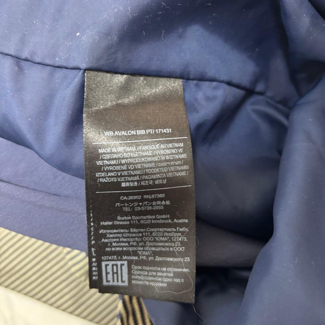 バートンBURTON レディース　ビブパンツL スノーボードウェア　アヴァロン