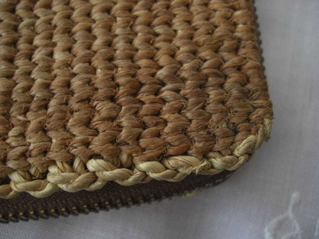 希少！自然素材ヒロロの財布　手仕事