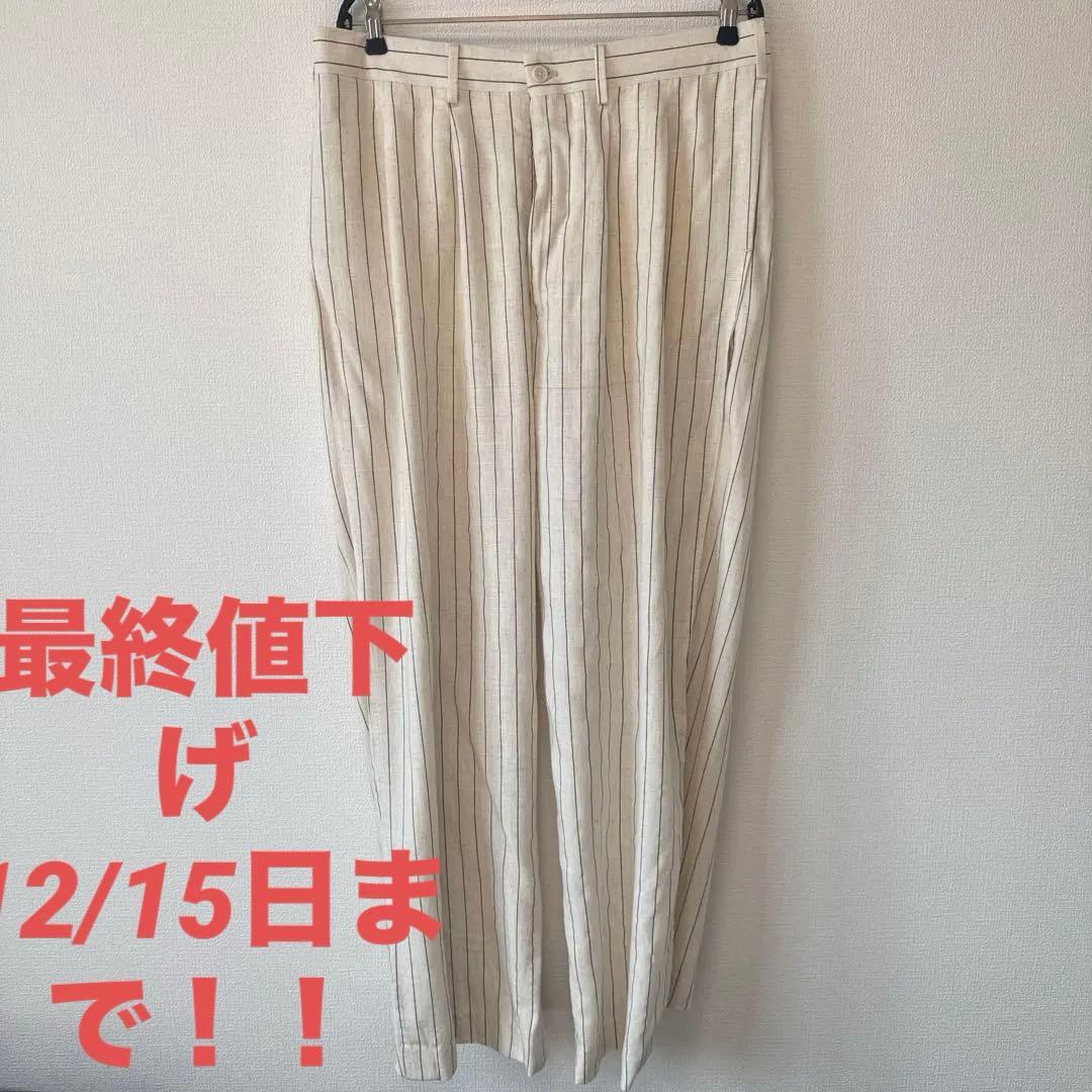 NICENESS FERRETTI ストライプ スラックス L