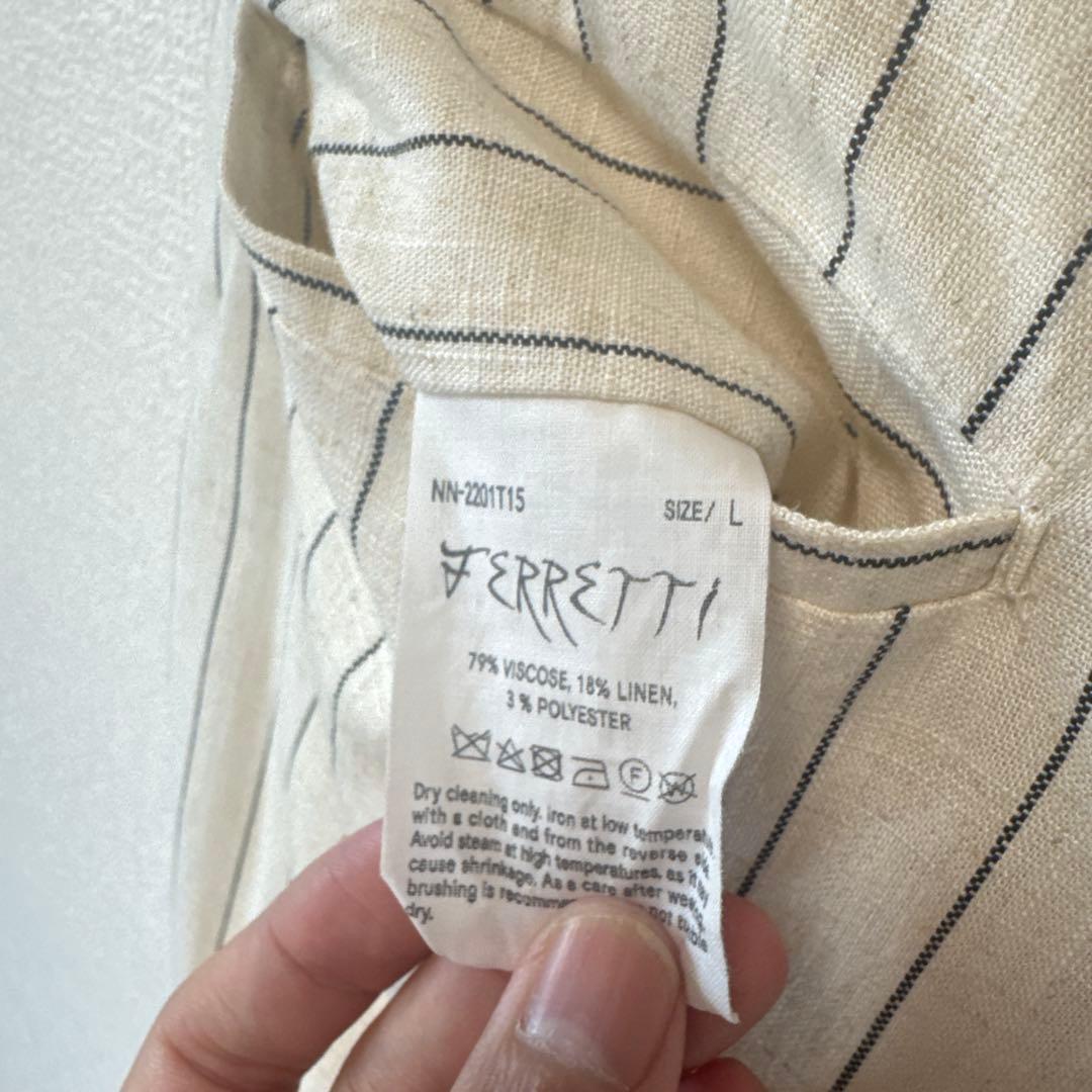 NICENESS FERRETTI ストライプ スラックス L