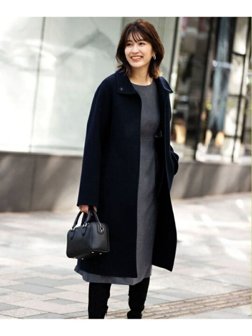 美品 組曲 ウールソフトジョーゼット ワンピース 大きいサイズ 3L