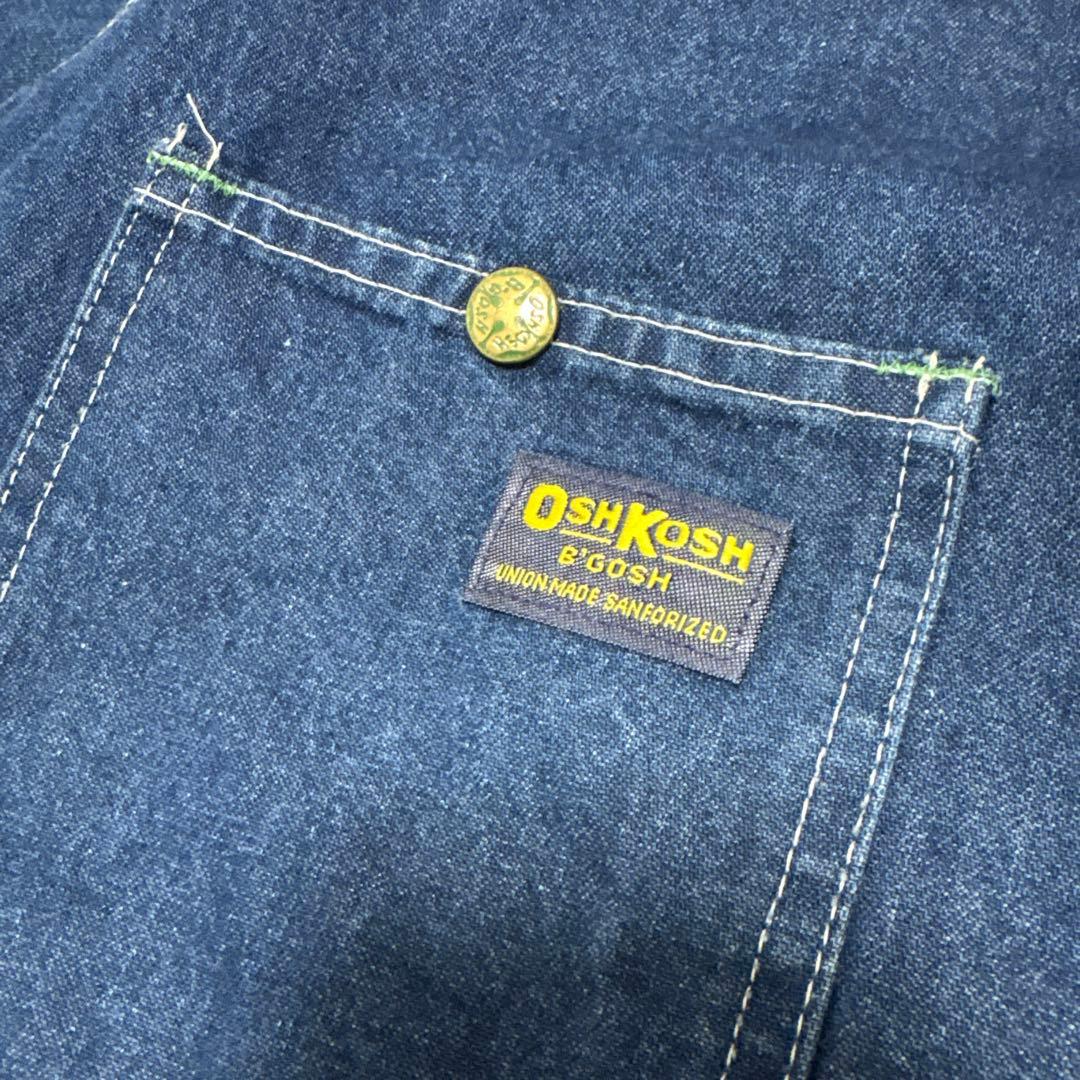 【美品 濃紺 70's USA made Oshkosh カバーオール】
