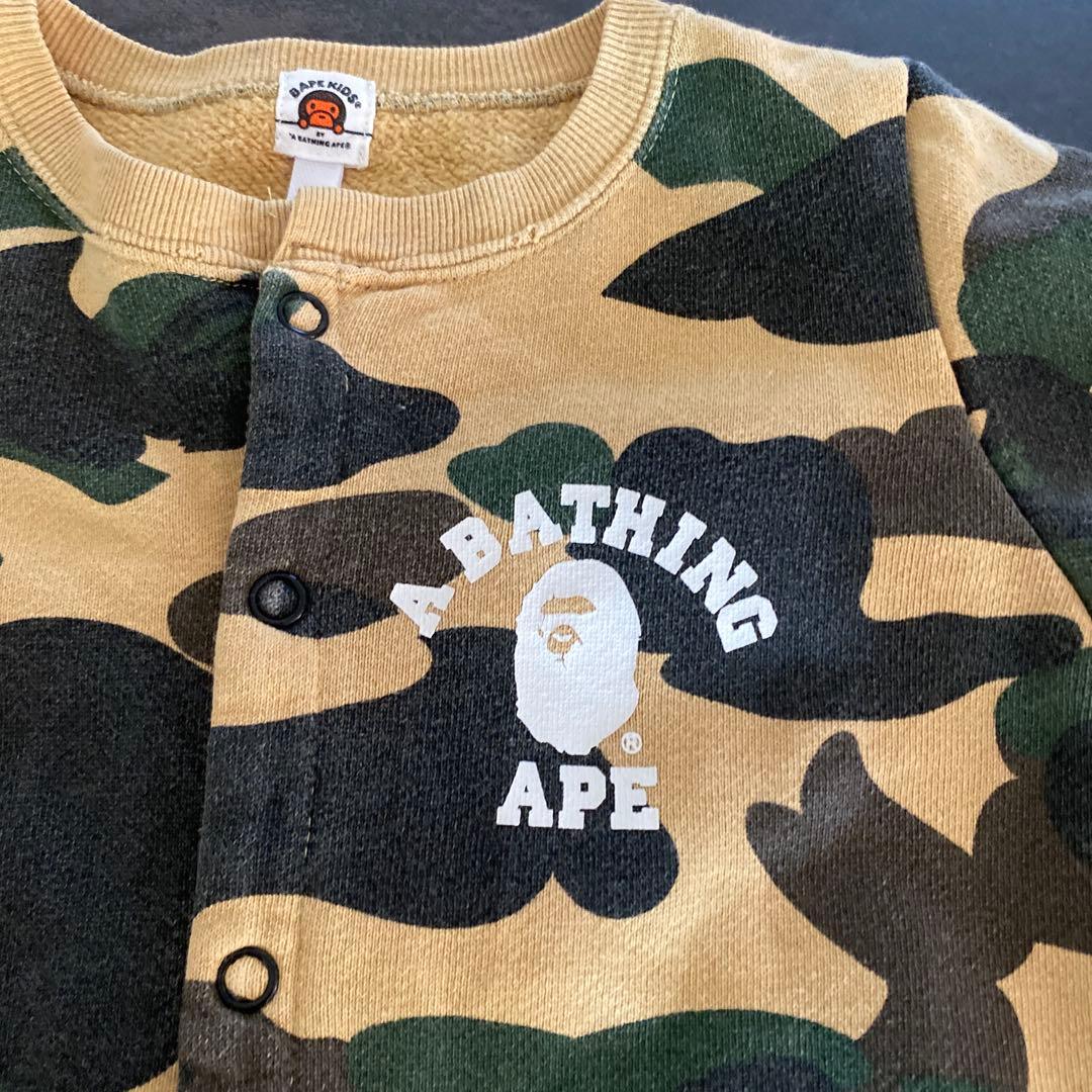 ☆A BATHING APE 迷彩ロンパース☆