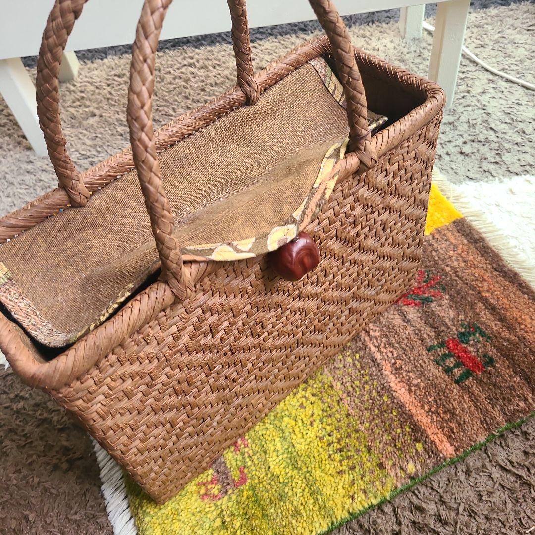 あやこ品　新品未使用　葡萄つる　山葡萄籠バッグ　天然素材 国産