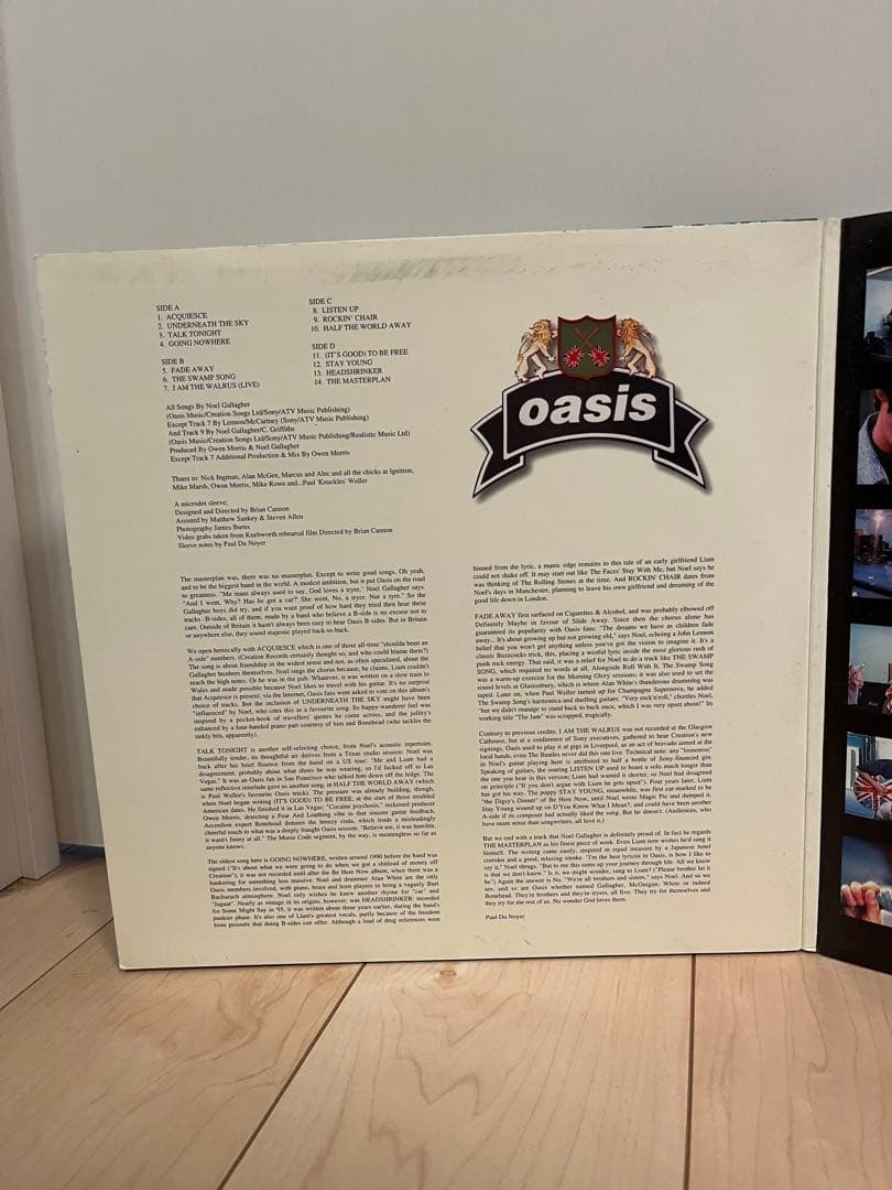 Oasis – The Masterplan 1998年 UKオリジナル盤 LP