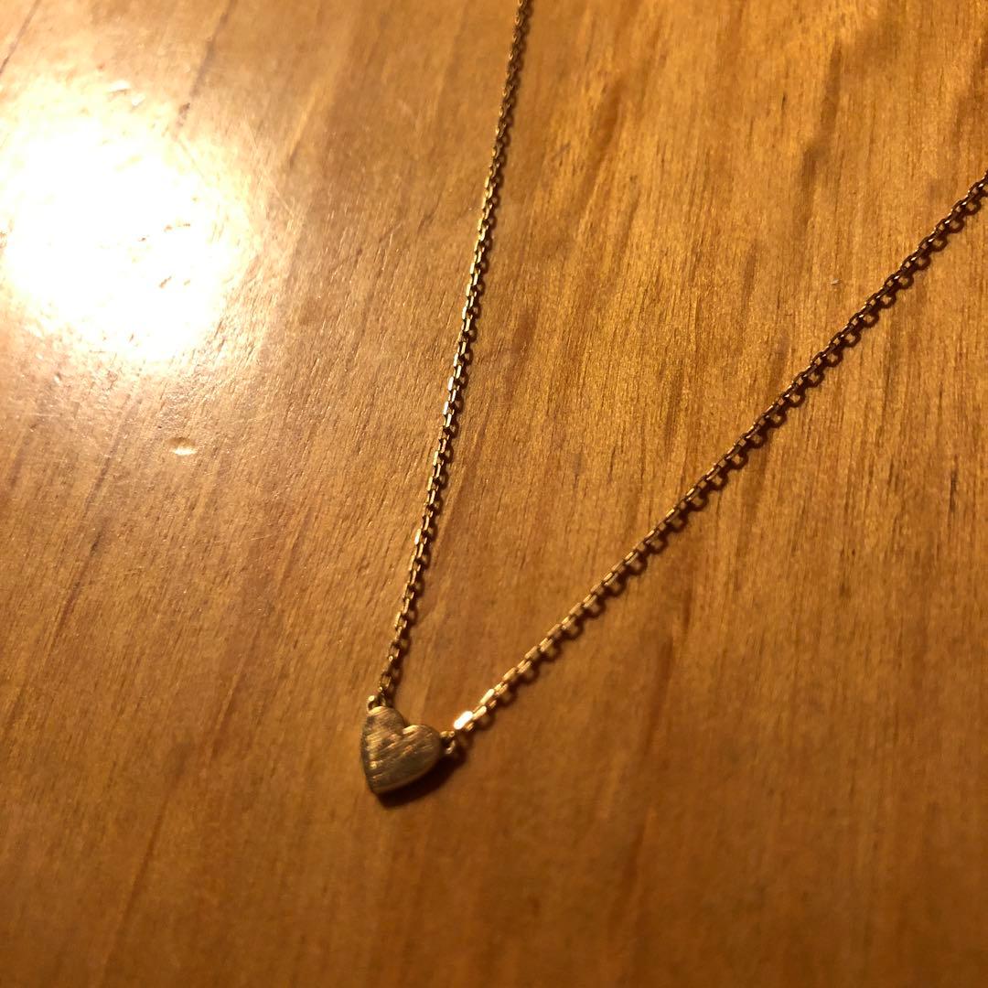 AHKAH アーカー ハート ネックレス K18 小傷あり