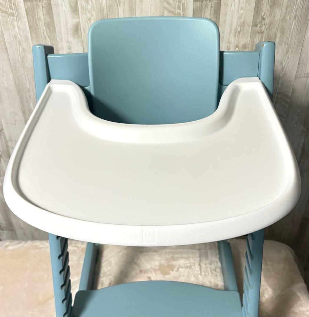ストッケ トリップトラップ テーブル・ベビーセット付　シリアル6 アクアブルー