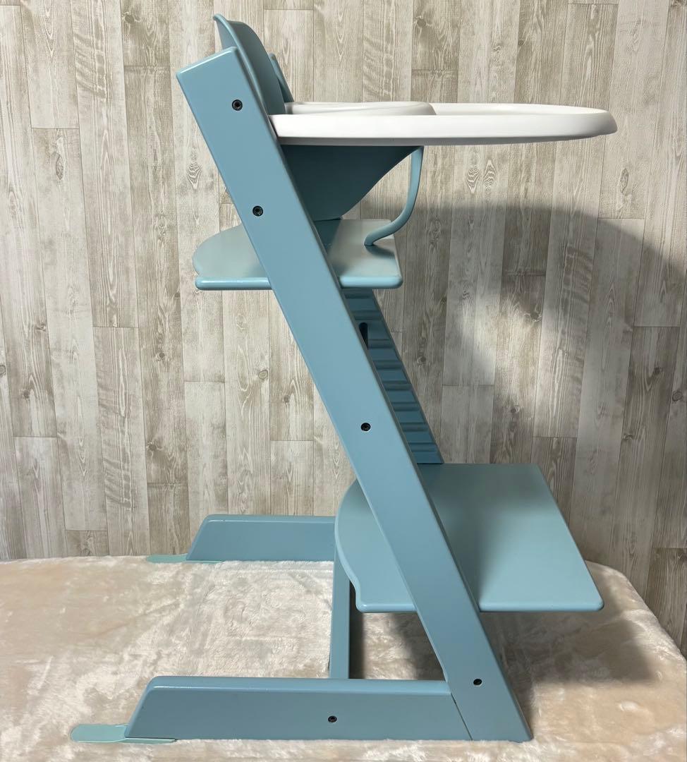 ストッケ トリップトラップ テーブル・ベビーセット付　シリアル6 アクアブルー