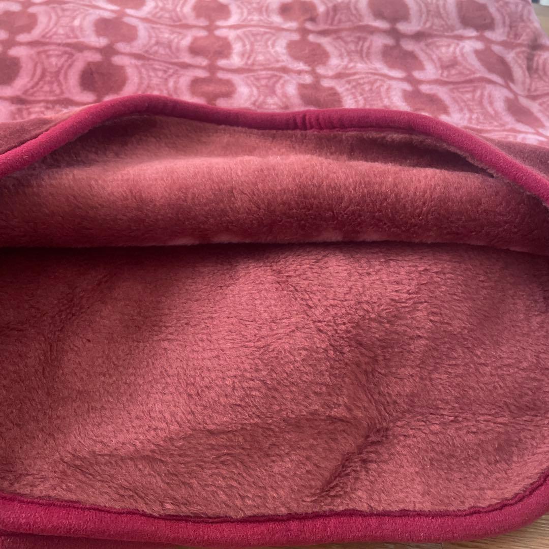 CELINE セリーヌ　マカダム柄　アクリルハーフケット 140×100cm