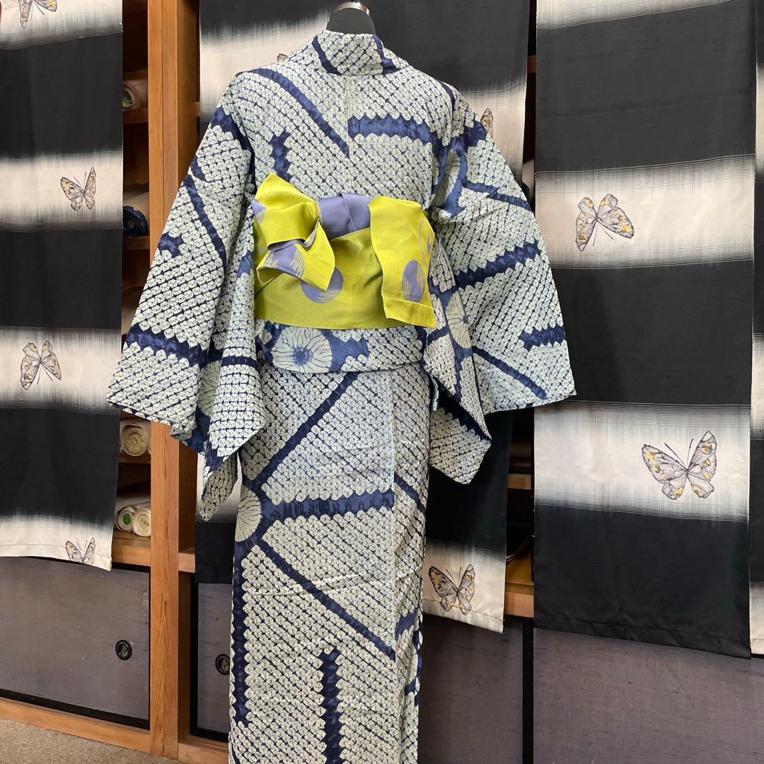 総絞り浴衣　美品
