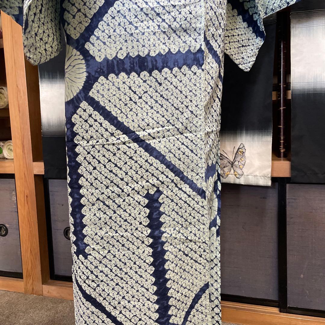 総絞り浴衣　美品