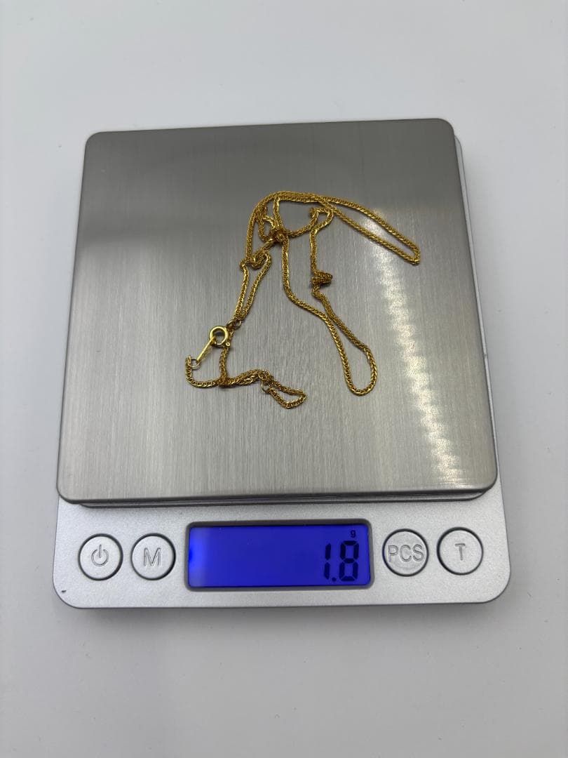 ⭐ 極美品✨K18金ロープチェーンネックレス 1.9g