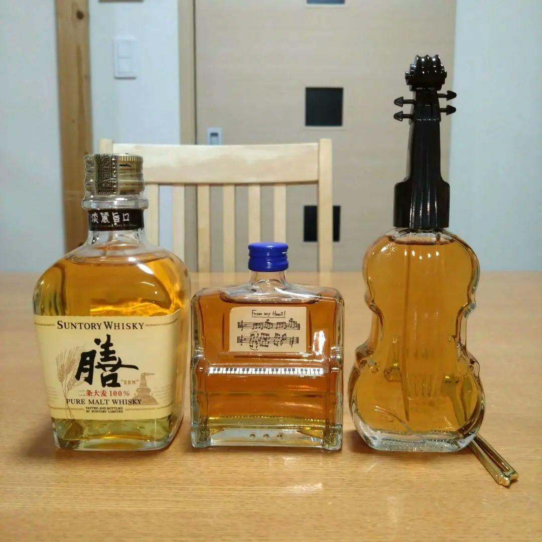 【昭和レトロ】◆サントリー◆膳◆リザーブピアノ型◆ローヤルバイオリン型◆古酒