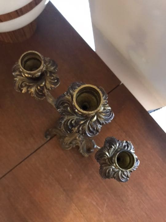 ヴィンテージ　キャンドルホルダー　灯燭台