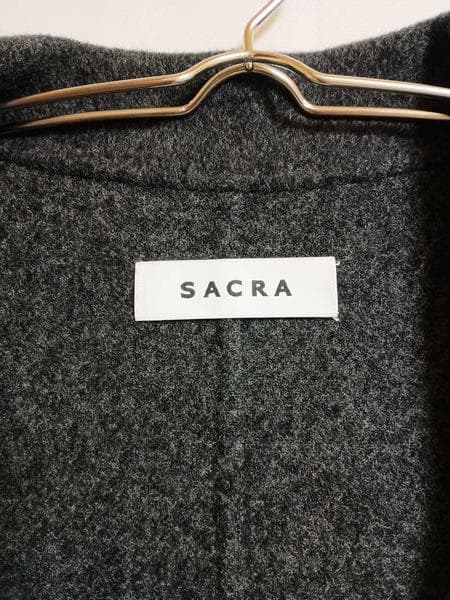 SACRA 23AW ラムウールショート ビーバーロングジレ サイズ38