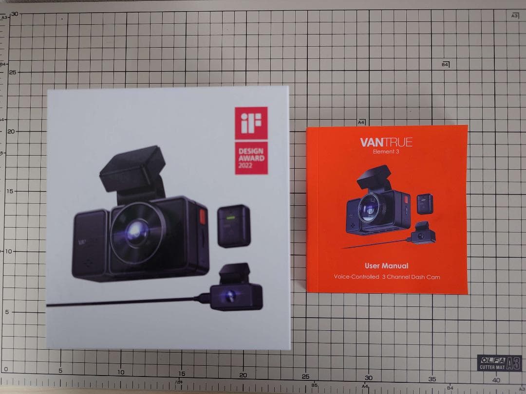 VANTRUE Element3 ドライブレコーダー 　フロントカメラ以外未使用