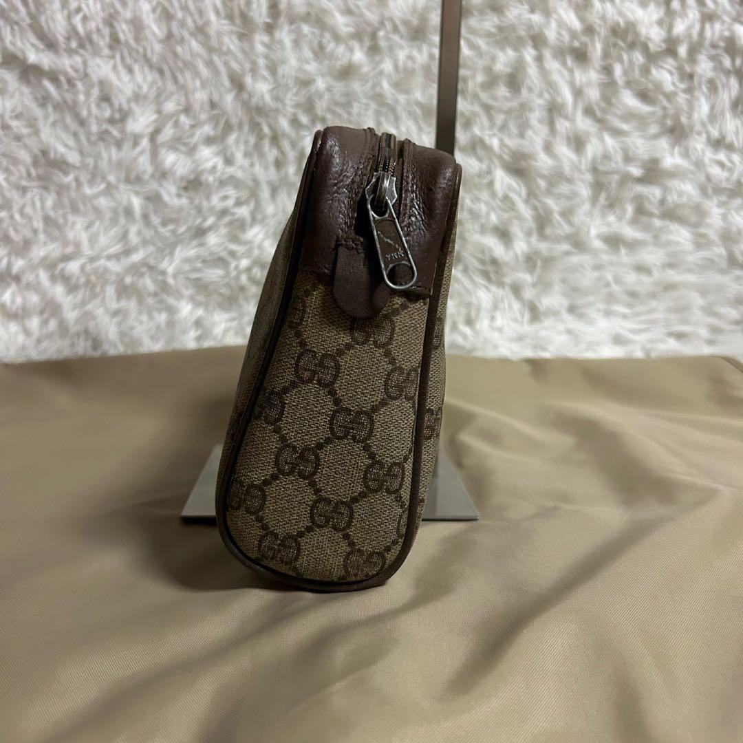 【美品】グッチ セカンドバッグ クラッチ シェリーライン PVC レザー ポーチ