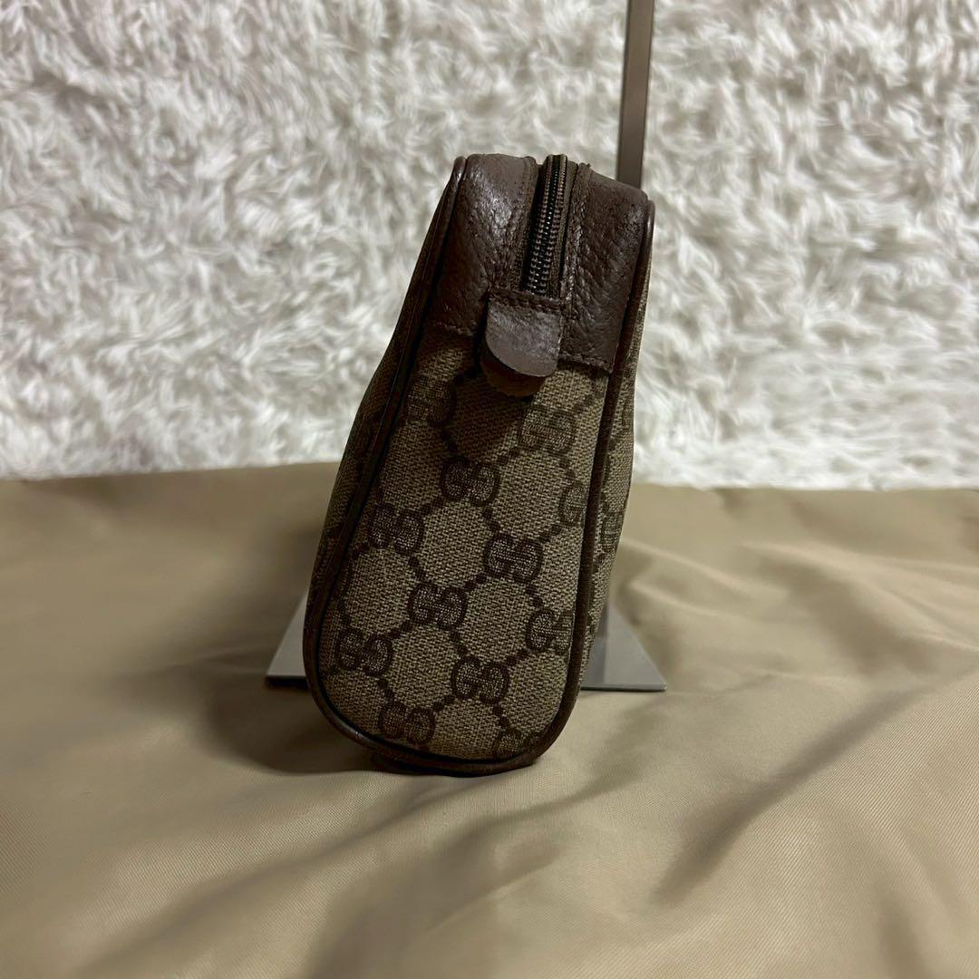 【美品】グッチ セカンドバッグ クラッチ シェリーライン PVC レザー ポーチ