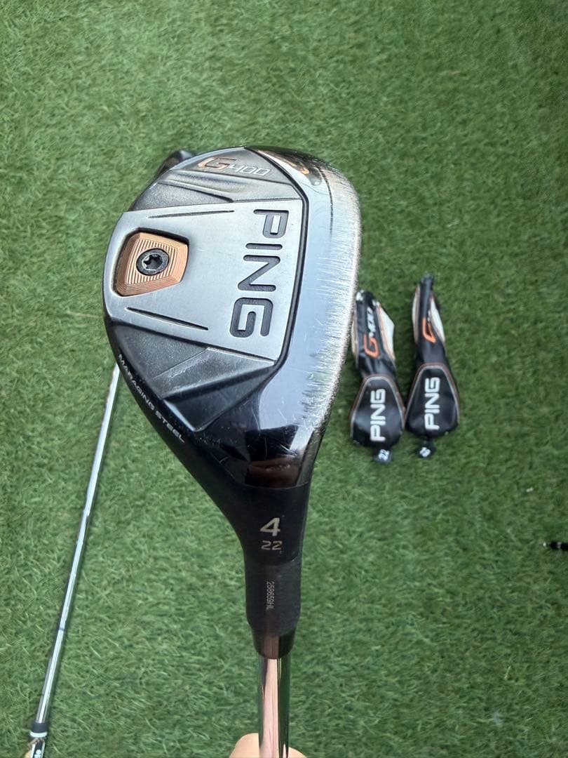 値下げ PING G400 UT 3番 19度 4番22度 2本セット HC付