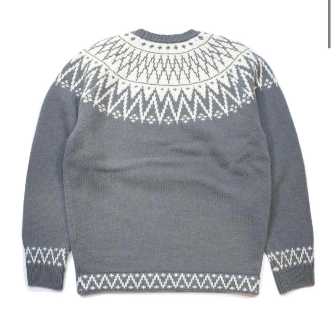 Subculture サブカルチャー　ノルディック柄 グレーセーター　キムタク