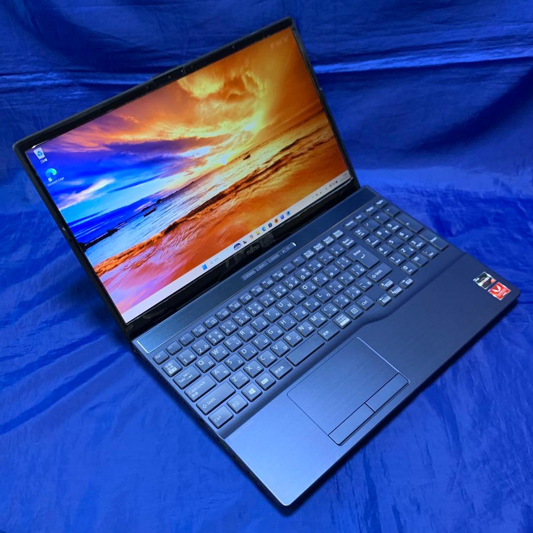 【Ryzen7・office未使用付】 富士通 ノートパソコン LifeBook