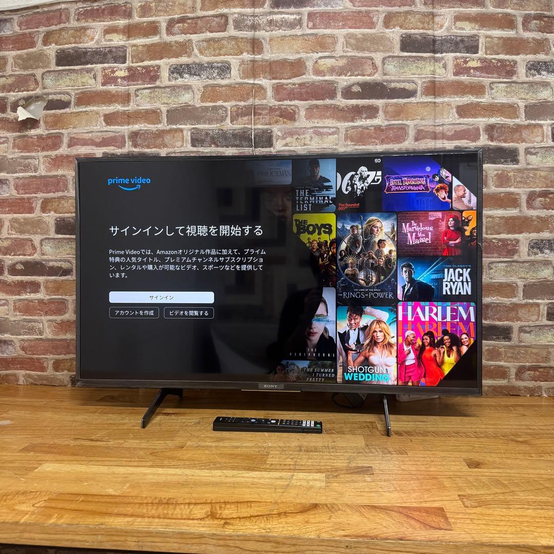 SONY 43V型 4K 液晶テレビ BRAVIA KJ-43X8000H