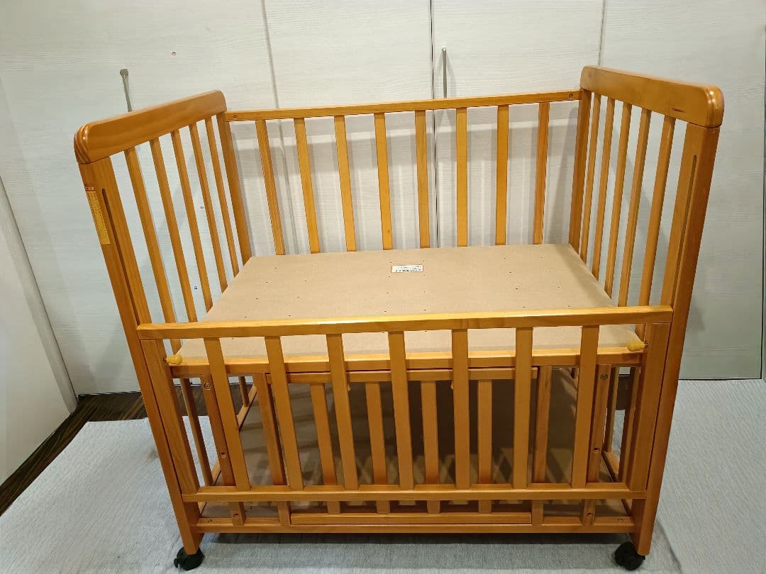 [値下げ]木製ミニベビーベッド★ベビー布団セット
