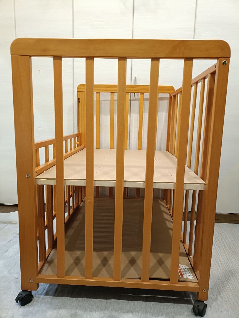 [値下げ]木製ミニベビーベッド★ベビー布団セット