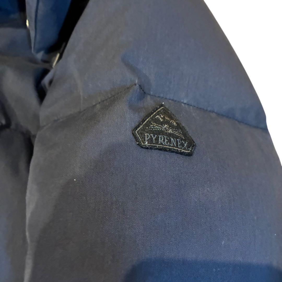 PYRENEX ピレネックス ネイビー ダウンジャケット フード付き M