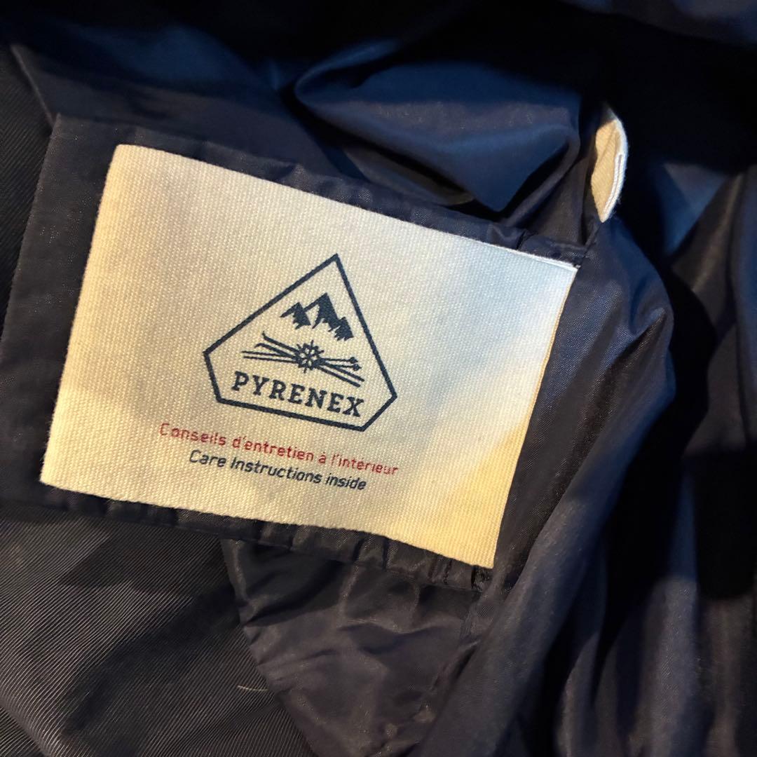 PYRENEX ピレネックス ネイビー ダウンジャケット フード付き M