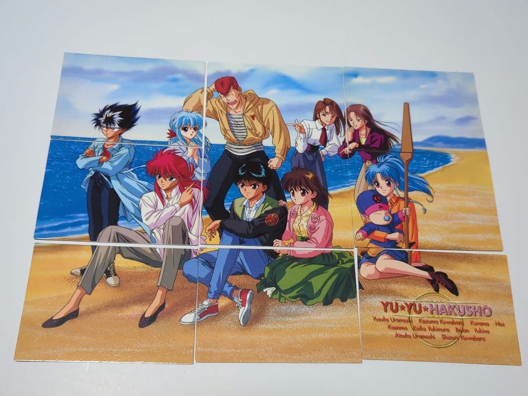 初版 幽遊白書 パーフェクトコレクション カード パズルカード コンプリート