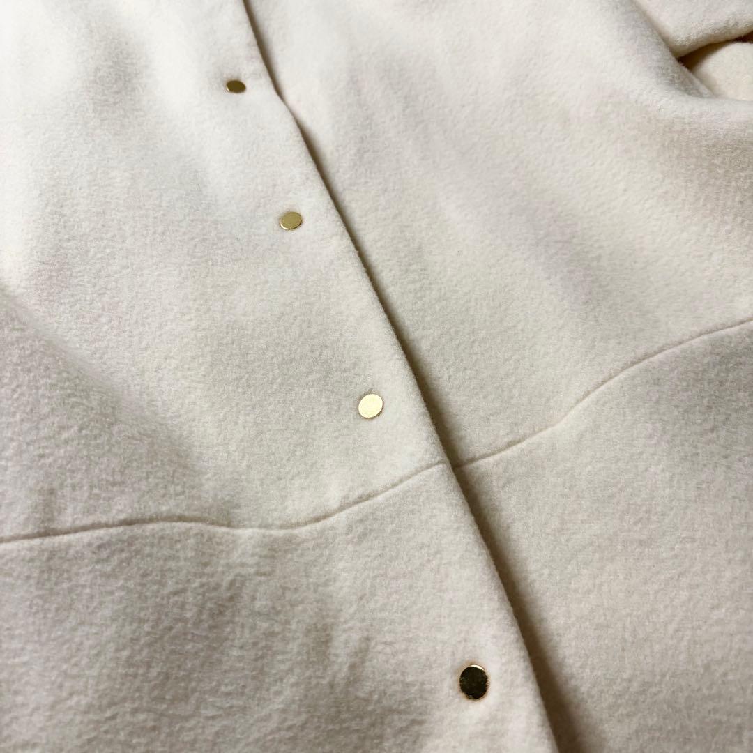 美品✨ ユナイテッドアローズ W ノーカラー メタルボタン ショートコート
