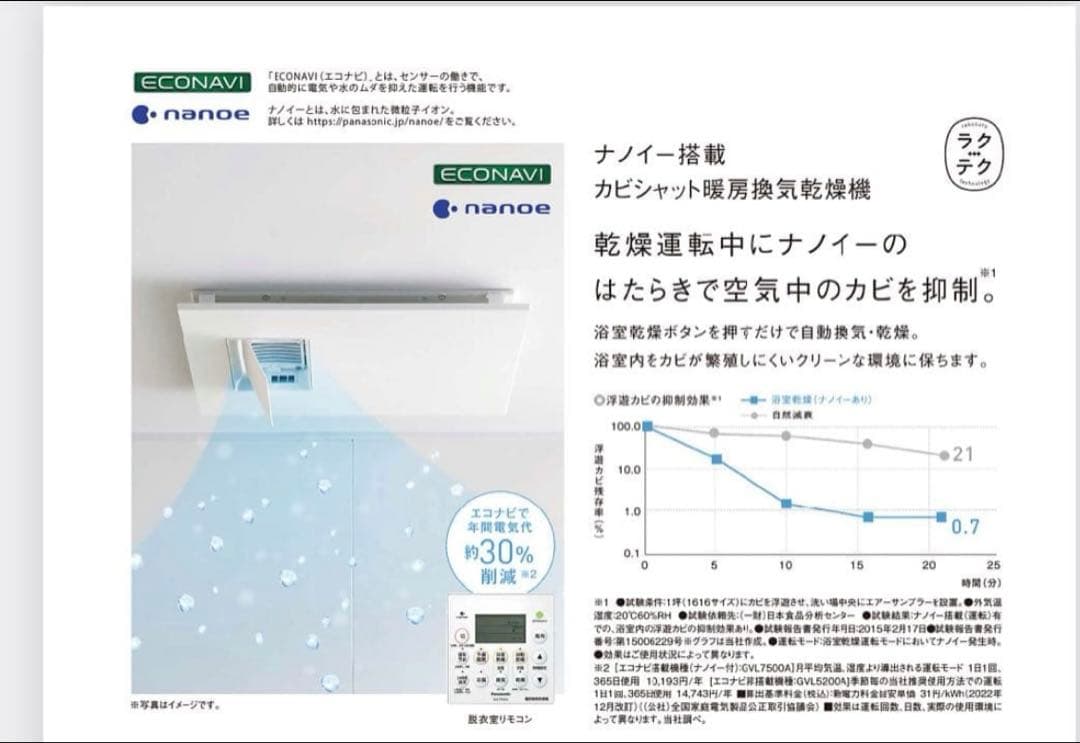 浴室暖房、換気、乾燥機 Panasonic GVL7300A
