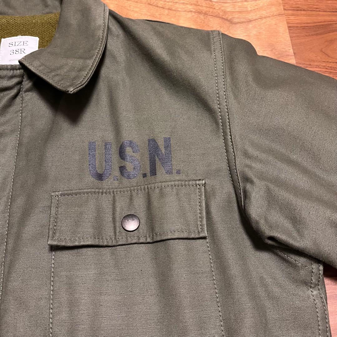 HOUSTON ヒューストン A-2 デッキジャケット 日本製 WAIPER別注