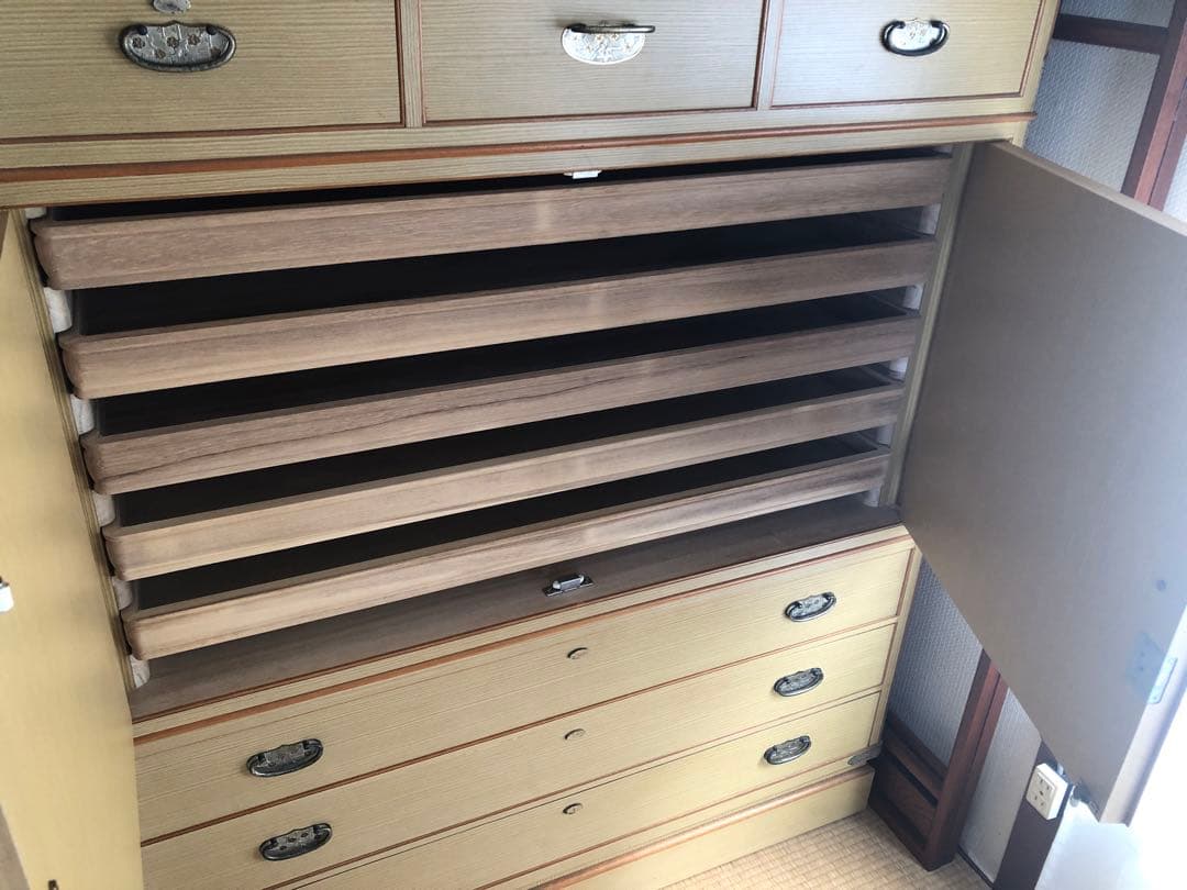 配送料込み:着物タンス(和ダンス): 121cm, 175cm, 44.5cm