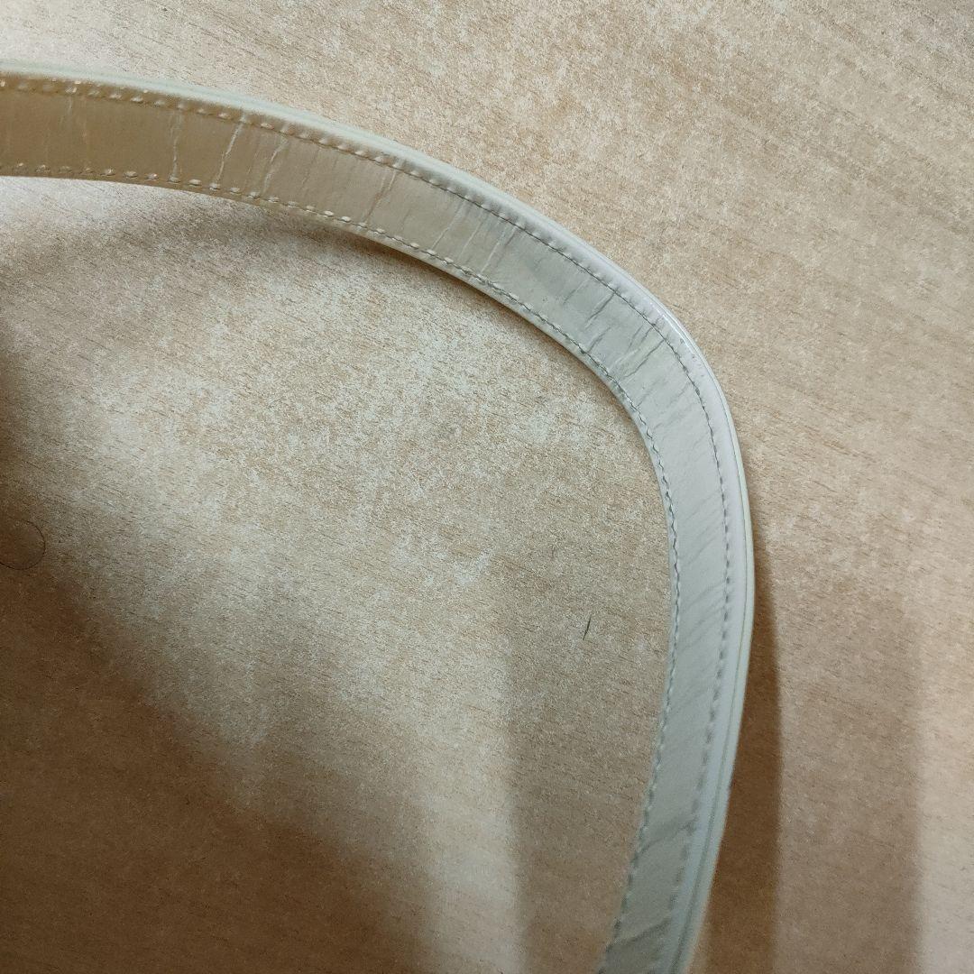 イヴサンローラン ハンドバッグ レザー ホワイト