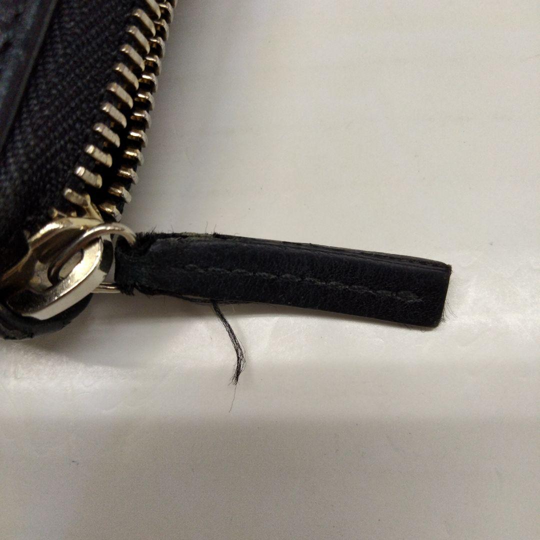 KB16 グッチ インターロッキングG ラウンドファスナー長財布 グッチシマ